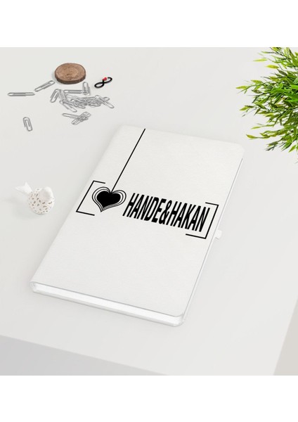 Kişiye Özel Sevgililer Günü Beyaz DEFTER-126