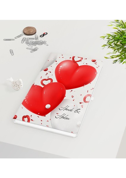 Kişiye Özel Sevgililer Günü Beyaz DEFTER-127