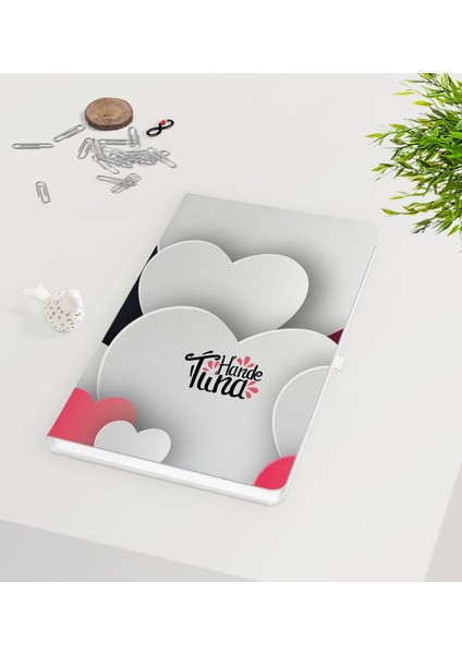 Kişiye Özel Sevgililer Günü Beyaz DEFTER-130