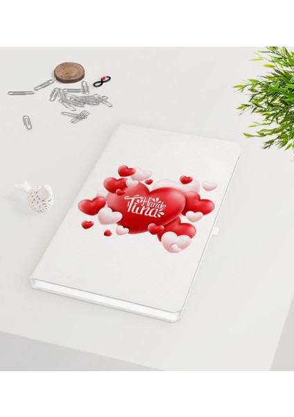 Kişiye Özel Sevgililer Günü Beyaz DEFTER-136