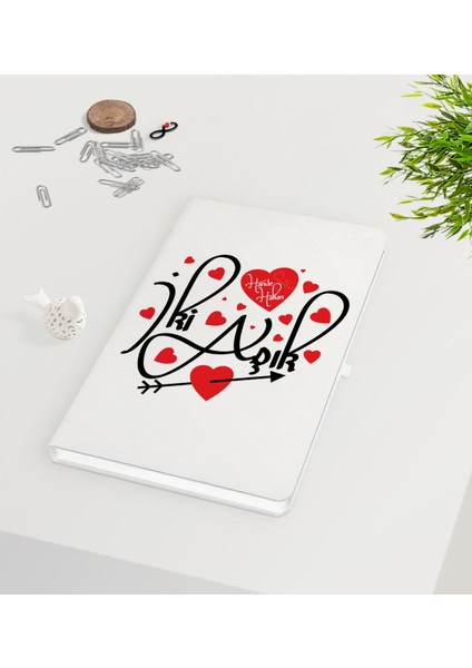 Kişiye Özel Sevgililer Günü Beyaz Defter-18