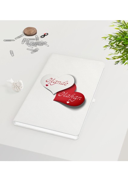 Kişiye Özel Sevgililer Günü Beyaz Defter-24
