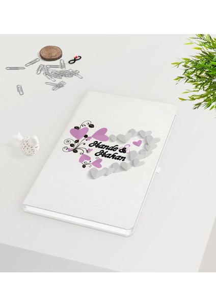 Kişiye Özel Sevgililer Günü Beyaz Defter-25