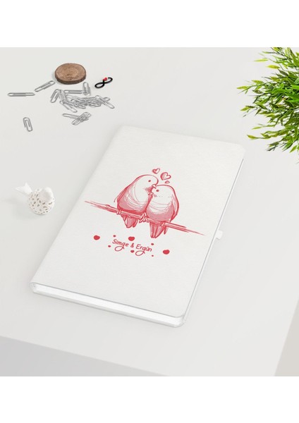 Kişiye Özel Sevgililer Günü Beyaz Defter-37