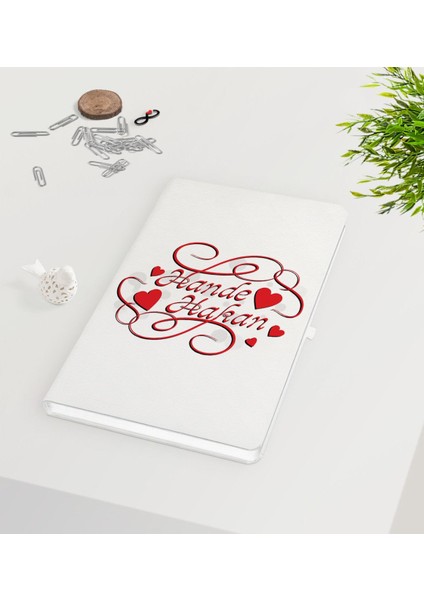 Kişiye Özel Sevgililer Günü Beyaz Defter-5
