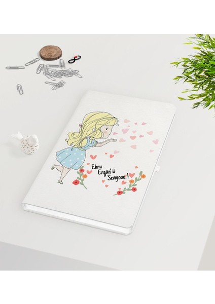 Kişiye Özel Sevgililer Günü Beyaz Defter-60