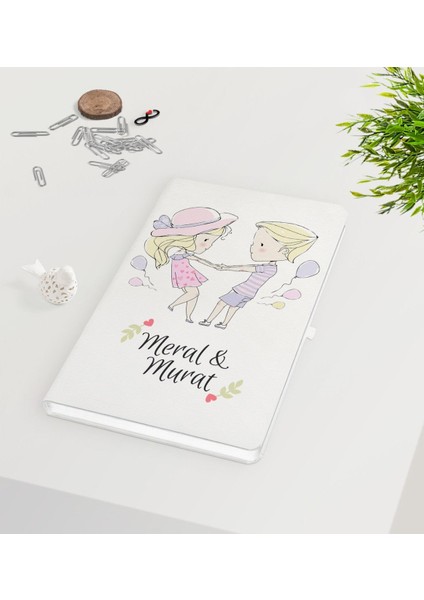 Kişiye Özel Sevgililer Günü Beyaz Defter-62