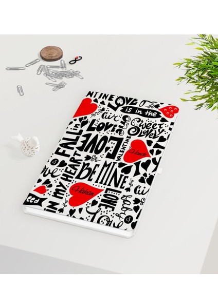Kişiye Özel Sevgililer Günü Beyaz Defter-69