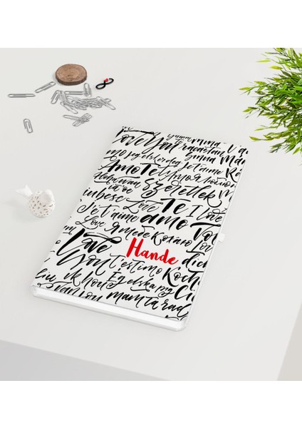 Kişiye Özel Sevgililer Günü Beyaz Defter-71