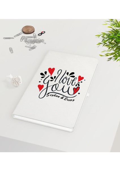 Kişiye Özel Sevgililer Günü Beyaz Defter-76