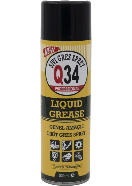 Q 34 Genel Amaçlı Likit Gres Sprey 500 Ml