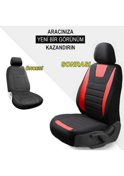 Fiat Tempra Deri Detaylı Özel Tasarım Oto Koltuk Kılıfı Seti Maxy Ks