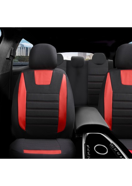 Seat Altea Deri Detaylı Özel Tasarım Oto Koltuk Kılıfı Seti Maxy Ks