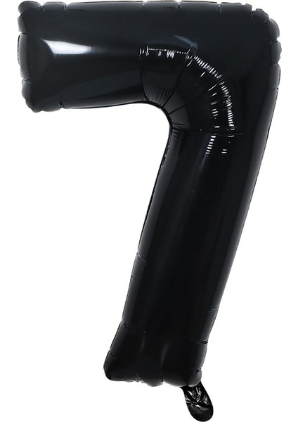 Folyo Balon Siyah 7 Rakamı 34 Inç 80 cm