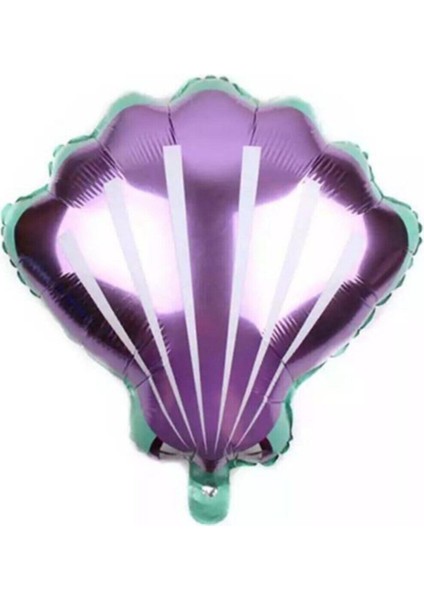 Deniz Kabuğu Folyo Balon Mor