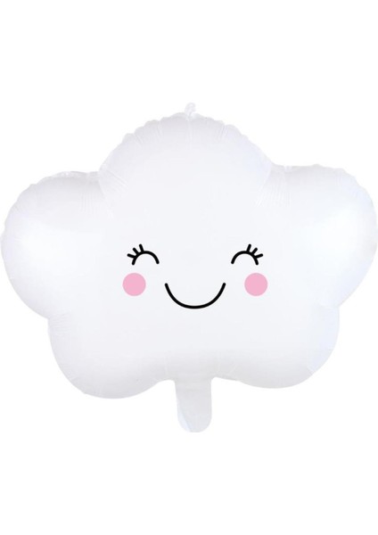 Beyaz Bulut Folyo Balon 55 cm