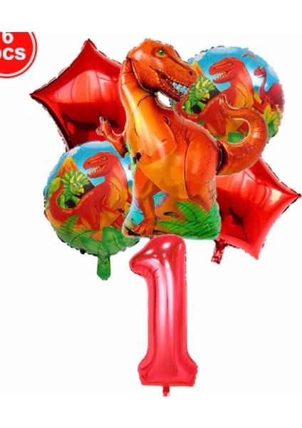 Dinazor Konsept Balon Konsept Doğum Günü Seti Yaş 1