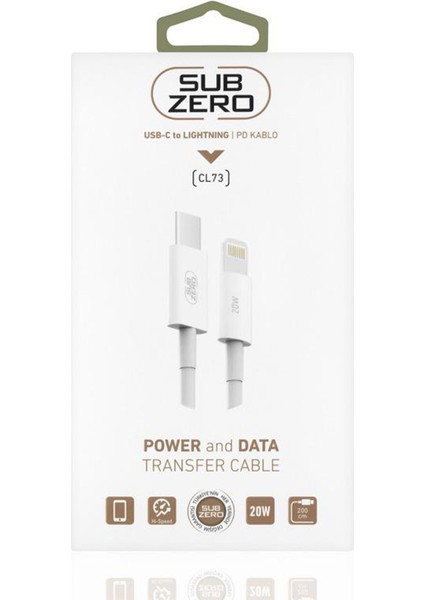 Apple iPhone 8 / 8 Plus Hızlı Şarj Kablosu Type-C - Ligtning Pd 20W 2 Metre