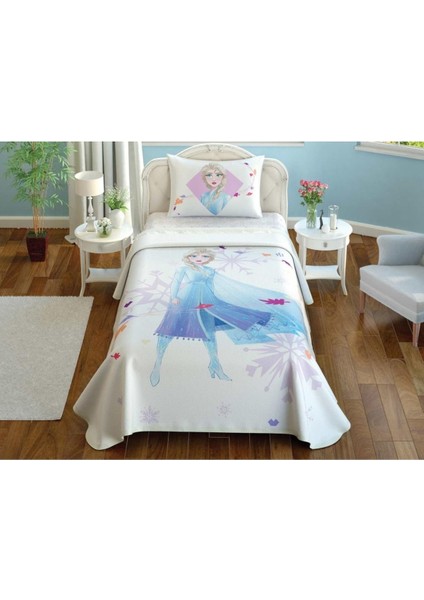 Lisanslı Pike Takımı D Frozen 2 Elsa Queen 120x200 Cm Tek Kişilik