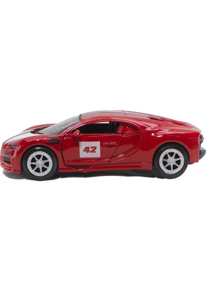 Oyuncak Araba Metal Bugatti Çek Bırak 12 cm Kırmızı fiyatları