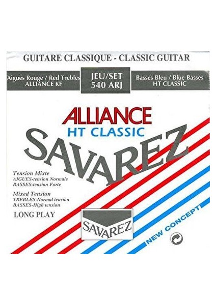 540ARJ Rouge Blue Hard Tension Classic Klasik Gitar Teli