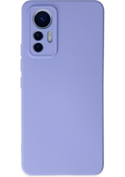 Xiaomi Mi 12 Lite Kılıf Lansman Nano Içi Kadife Silikon - Lila