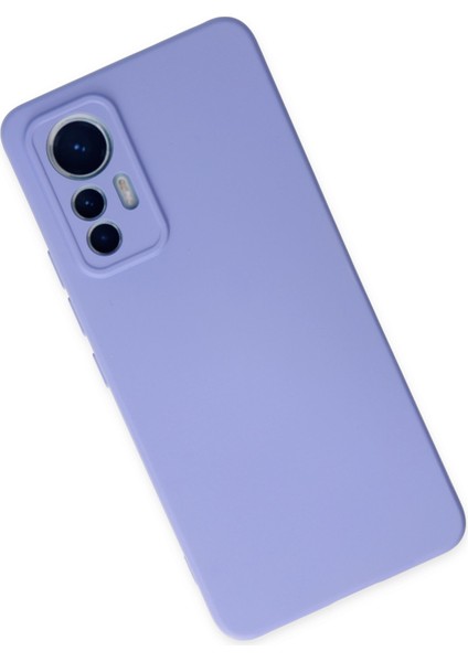 Xiaomi Mi 12 Lite Kılıf Lansman Nano Içi Kadife Silikon - Lila modelleri