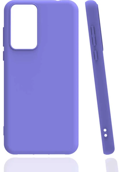 Case 4U Xiaomi Mi 12T / 12T Pro Kılıf Mat Renkli Yumuşak Kalın Sağlam Silikon Kılıf Biye Lila