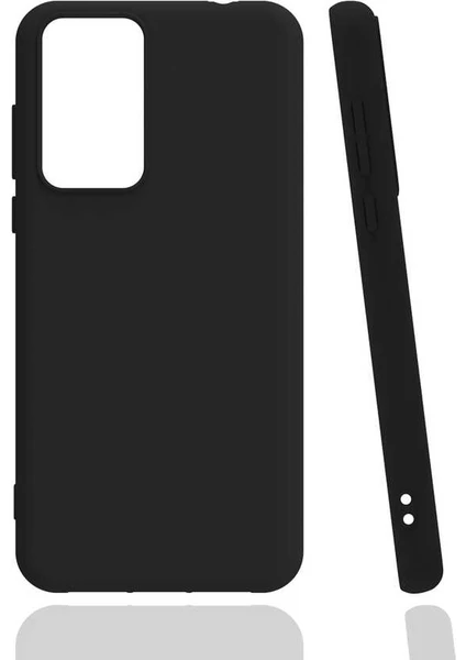 Case 4U Xiaomi Mi 12T / 12T Pro Kılıf Mat Renkli Yumuşak Kalın Sağlam Silikon Kılıf Biye Siyah