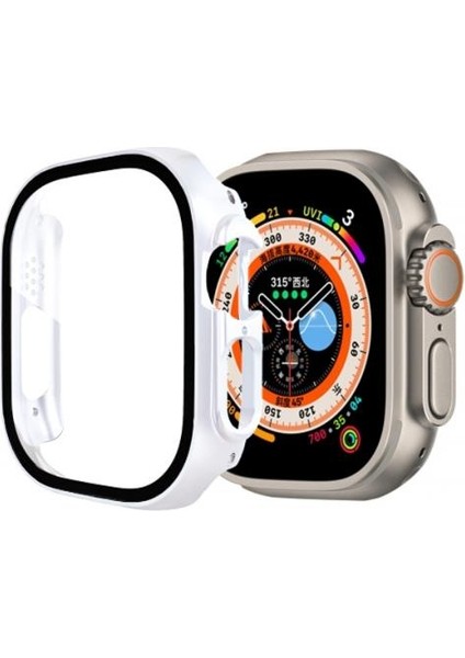 49MM Apple Watch Ultra Full Koruma Zırhlı Kılıf, Ekran Koruyuculu Apple Watch Ultra Kılıf
