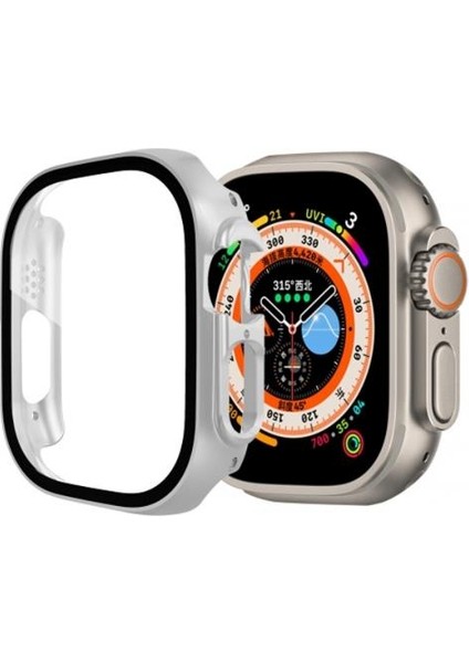 49MM Apple Watch Ultra Full Koruma Zırhlı Kılıf, Ekran Koruyuculu Apple Watch Ultra Kılıf