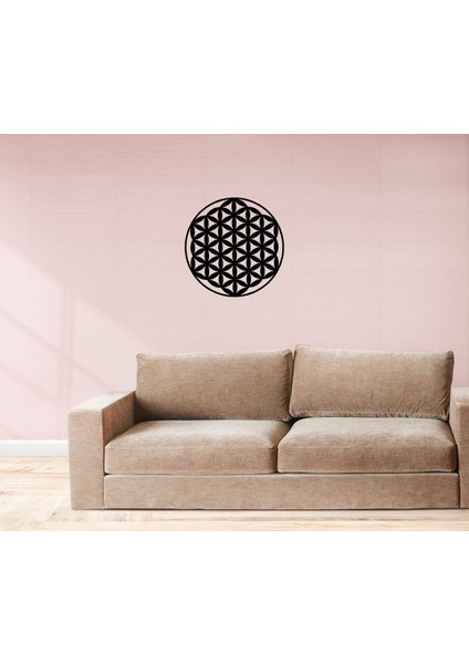 1’li Tablo Spiritüel Semboller Yaşam Çiçeği Tablo , Mdf , 30CM