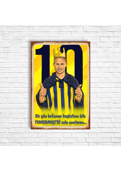 Alex De Souza Retro Ahşap Poster