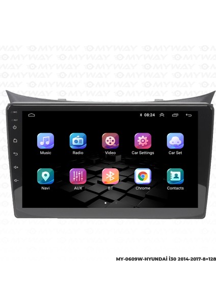 Hyundai I30 Android Multimedya 4gb Ram Carplay Navigasyon Ekran - Myway