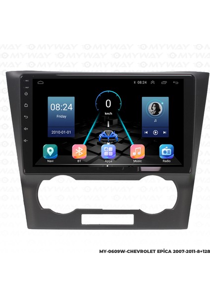 Chevrolet Epica Android Multimedya 4gb Ram Carplay Navigasyon Ekran - Myway