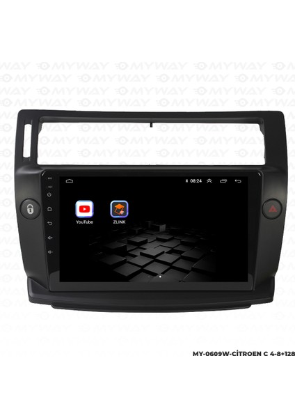 Citroen C4 Android Multimedya 4gb Ram Carplay Navigasyon Ekran - Myway