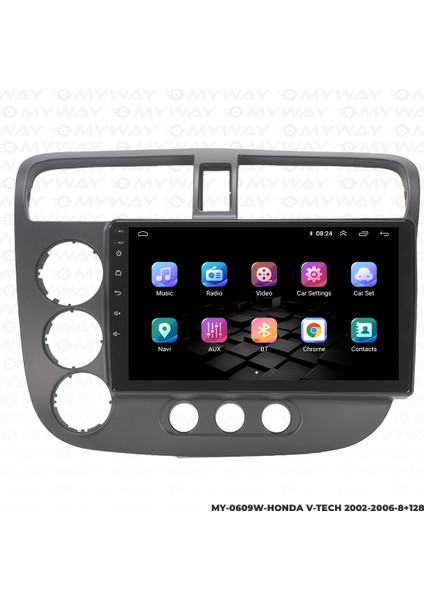 Honda V-Tech 2 Android Multimedya 4gb Ram Carplay Navigasyon Ekran - Myway