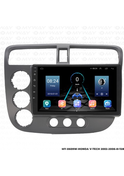 Honda V-Tech 2 Android Multimedya 4gb Ram Carplay Navigasyon Ekran - Myway