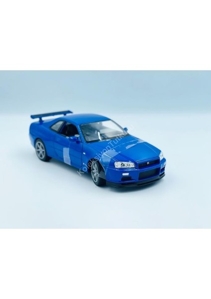 1/24 Nissan Skyline Gtr R34 Model Araba Mavi modelleri