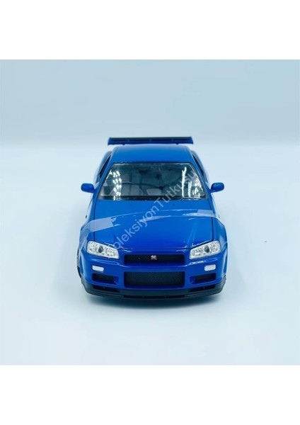 1/24 Nissan Skyline Gtr R34 Model Araba Mavi indirimleri