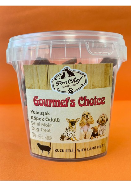 200 gr Kuzu Etli Gourmet's Choice Köpeklerin Eğitimi Için Yarı Yumuşak Köpek Ödül Maması