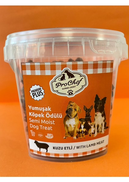 200 gr Kuzu Etli Premium Plus Köpeklerin Eğitimi Için Yarı Yumuşak Köpek Ödül Maması 200GR-KUZU-PREMIUM-PLUS-YUMUŞAK