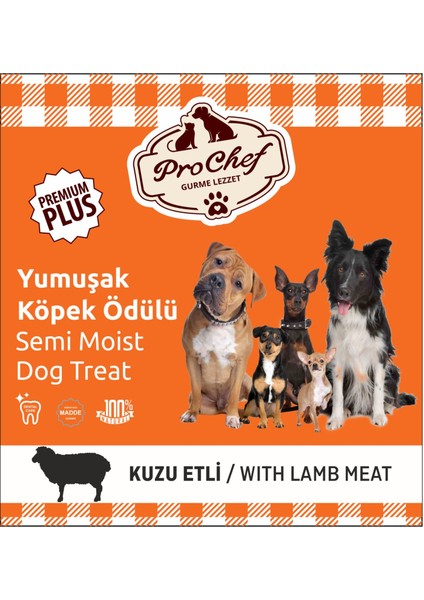 200 gr Kuzu Etli Premium Plus Köpeklerin Eğitimi Için Yarı Yumuşak Köpek Ödül Maması 200GR-KUZU-PREMIUM-PLUS-YUMUŞAK