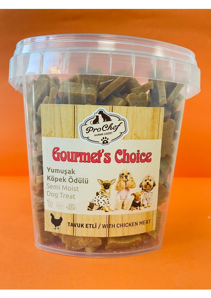 400 gr Tavuk Etli Gourmet's Choice Köpeklerin Eğitimi Için Yarı Yumuşak Köpek Ödül Maması 400GR-TAVUK-GOURMETS-CHOICE-YUMUŞAK