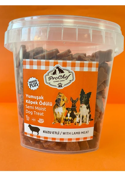 400 gr Kuzu Etli Premium Plus Köpeklerin Eğitimi Için Yarı Yumuşak Köpek Ödül Maması