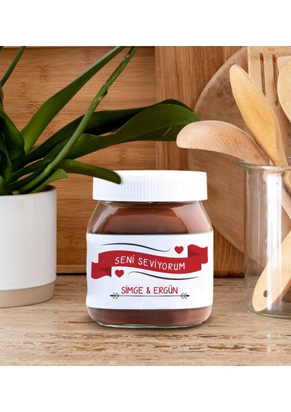 Sevgiliye Özel Isimli Nutella 400GR., Sevgiliye Hediye, Sevgililer Günü Hediye, Doğum Günü Hediyesi-10