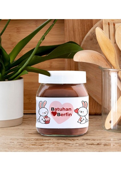 Sevgiliye Özel Isimli Nutella 400GR., Sevgiliye Hediye, Sevgililer Günü Hediye, Doğum Günü Hediyesi-4