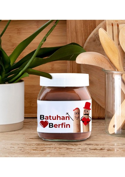 Sevgiliye Özel Isimli Nutella 400GR., Sevgiliye Hediye, Sevgililer Günü Hediye, Doğum Günü Hediyesi-8