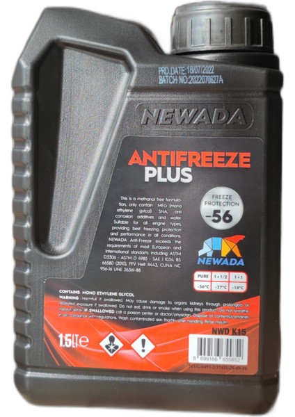 Konsantre Kırmızı Antifriz 1.5lt -56 Derece