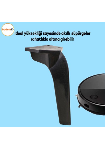Repla Lüks Mobilya Kanepe Sehpa Tv Ünitesi Koltuk Ayağı 16 Cm Siyah Baza Ayakları fiyatları